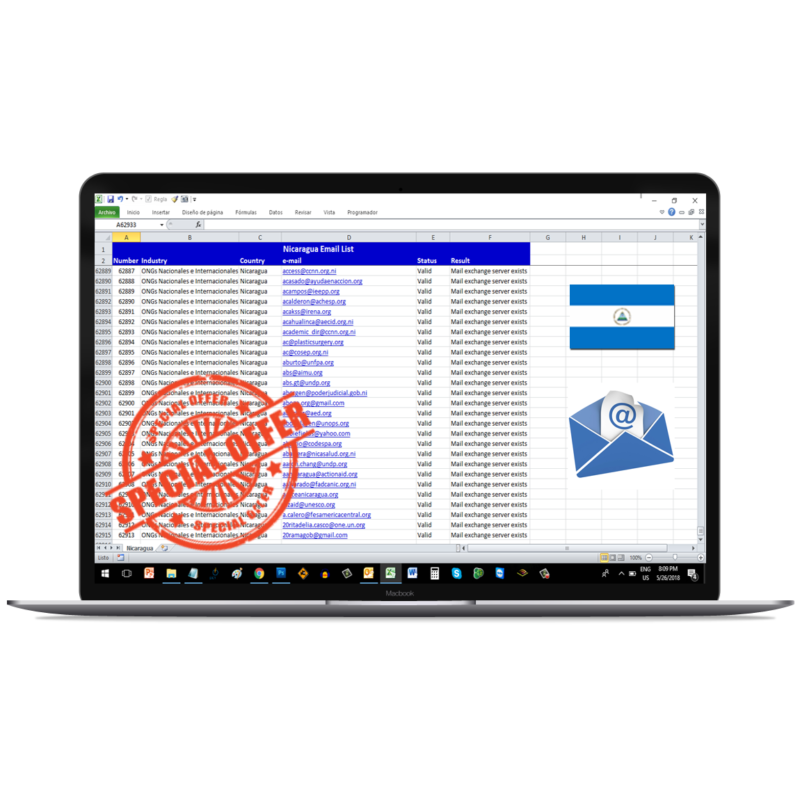 Emails de Empresas en Nicaragua