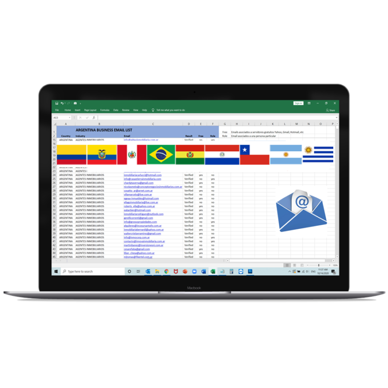 Emails de Empresas en Suramerica
