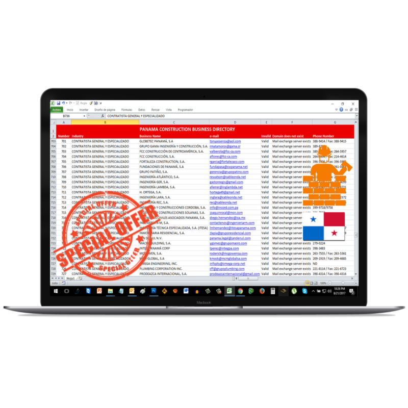 Base de Datos Sector de la Construcción Panamá